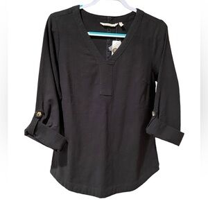 SOFT Surroundings Black Top Size Small